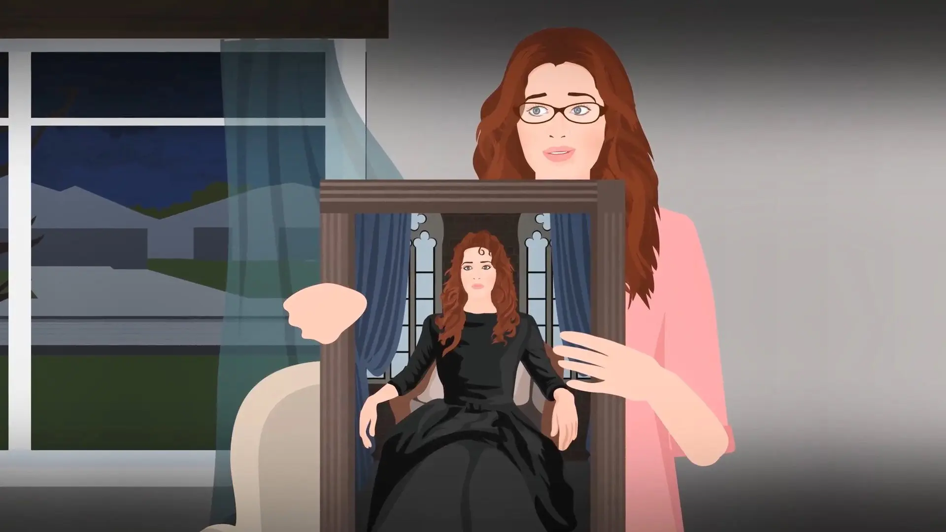 Girl buys a very old Portrait from pawnshop which is shockingly of Her !! backdrop