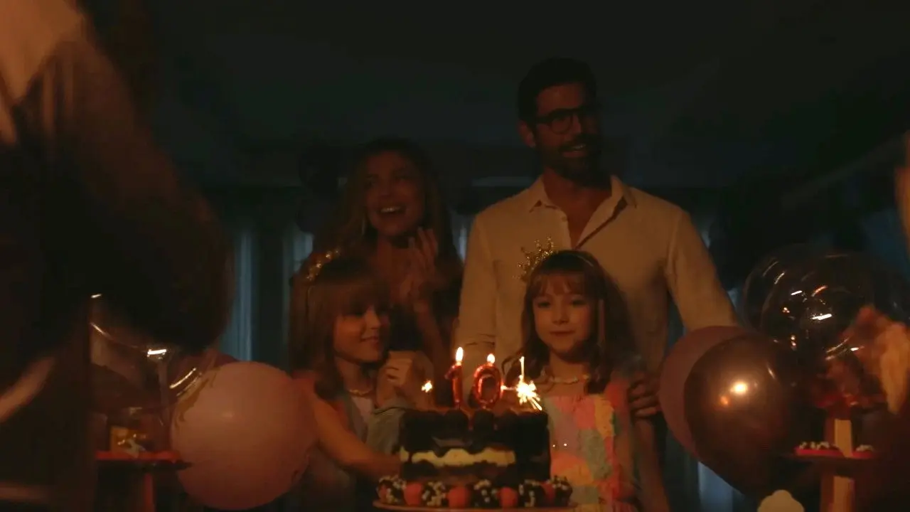 A Happy Family backdrop