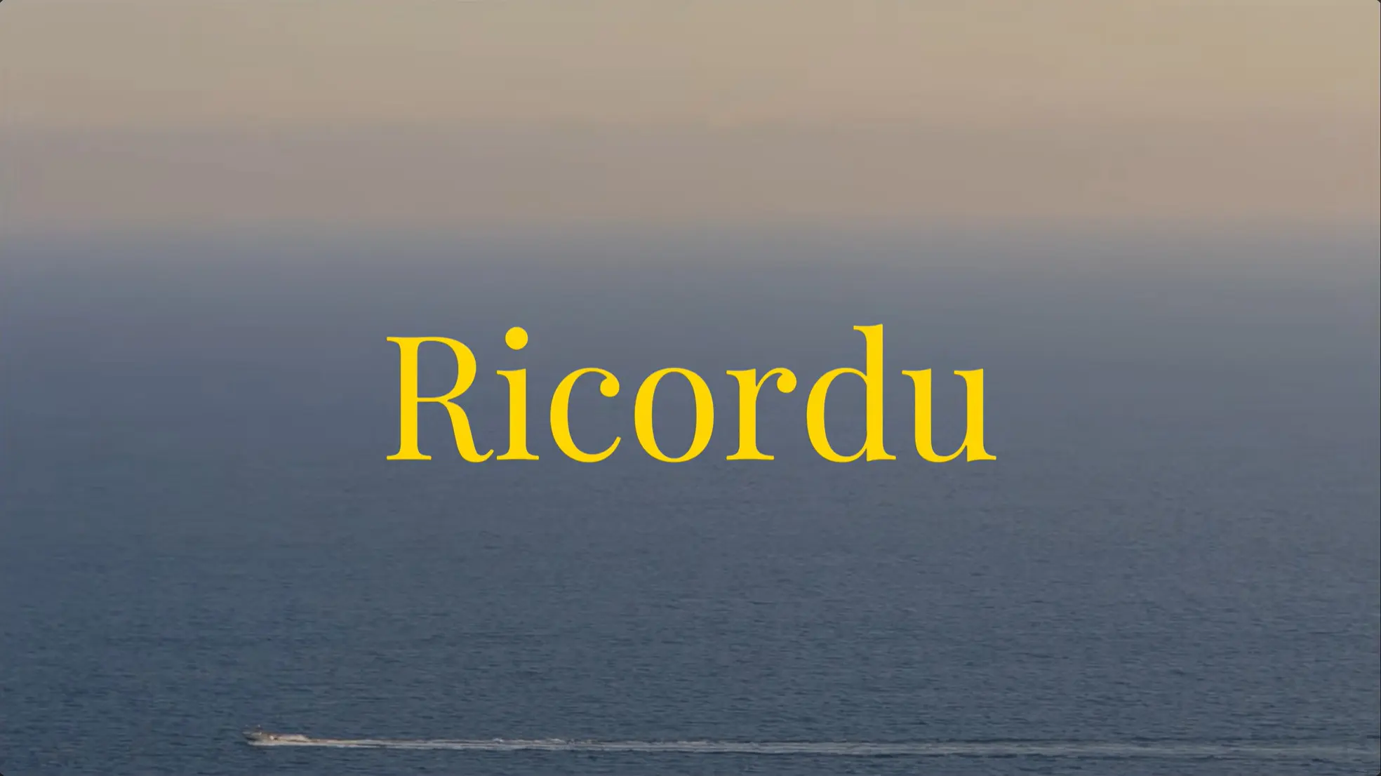 Ricordu backdrop