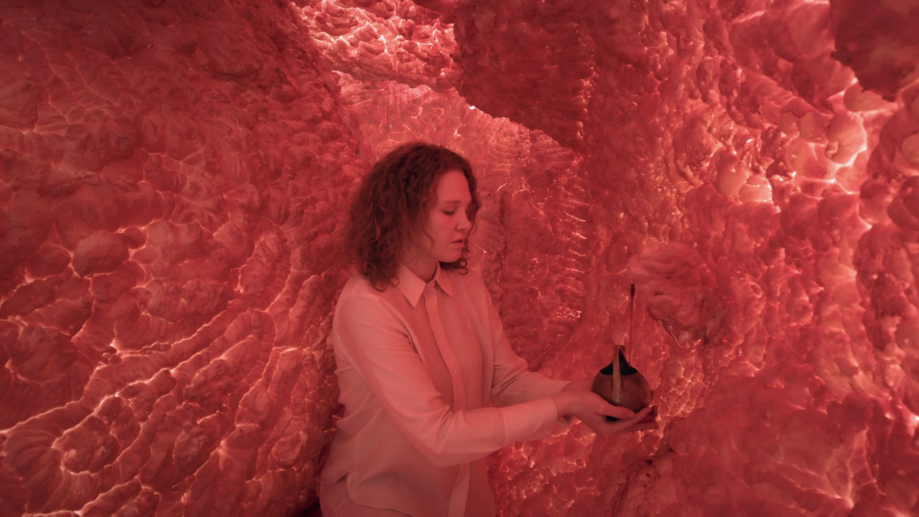 THE WOMAN WHOSE HEAD WAS AN ASTEROID backdrop