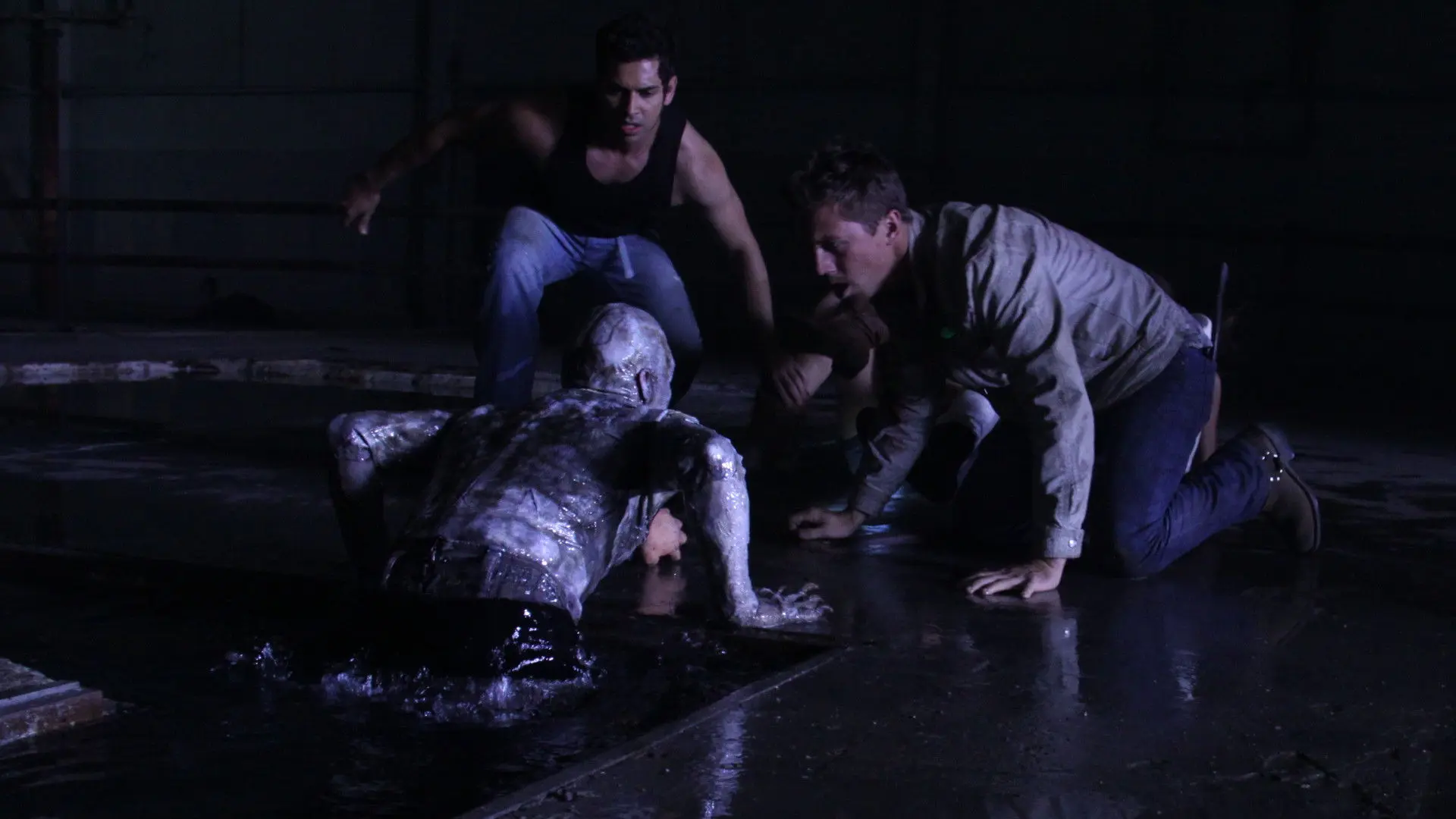 Underground backdrop