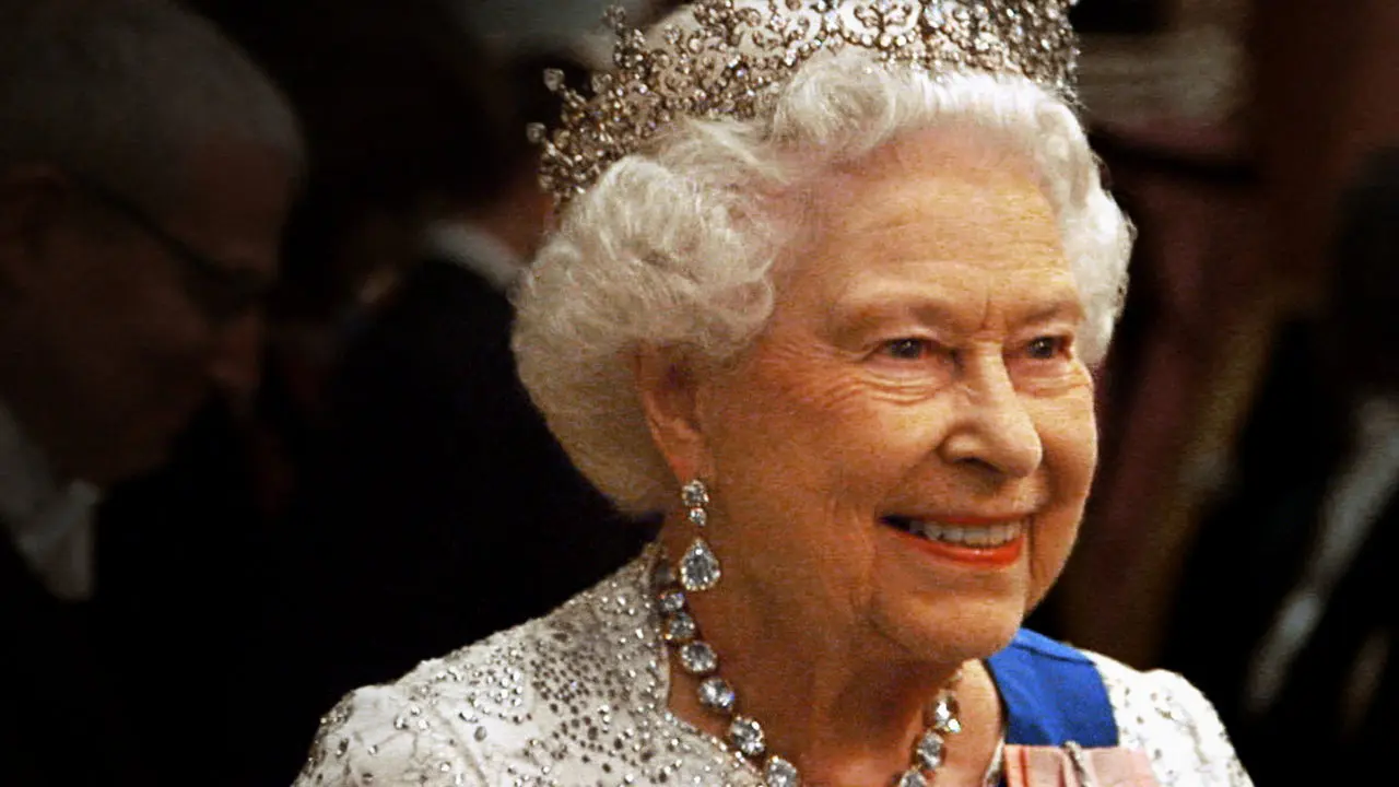The Queen At 90 backdrop