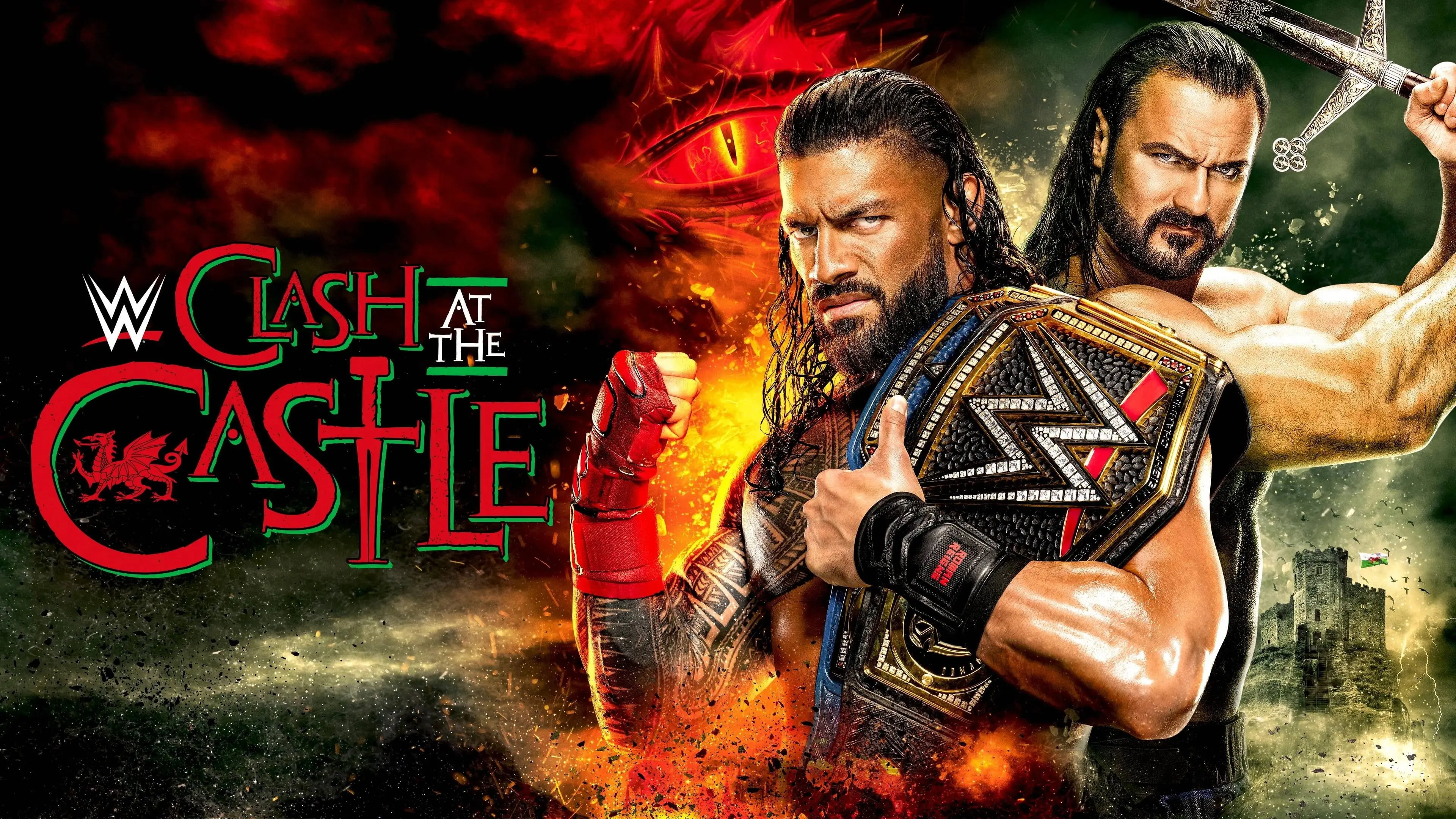 WWE Clash at the Castle 2022 Kickoff backdrop