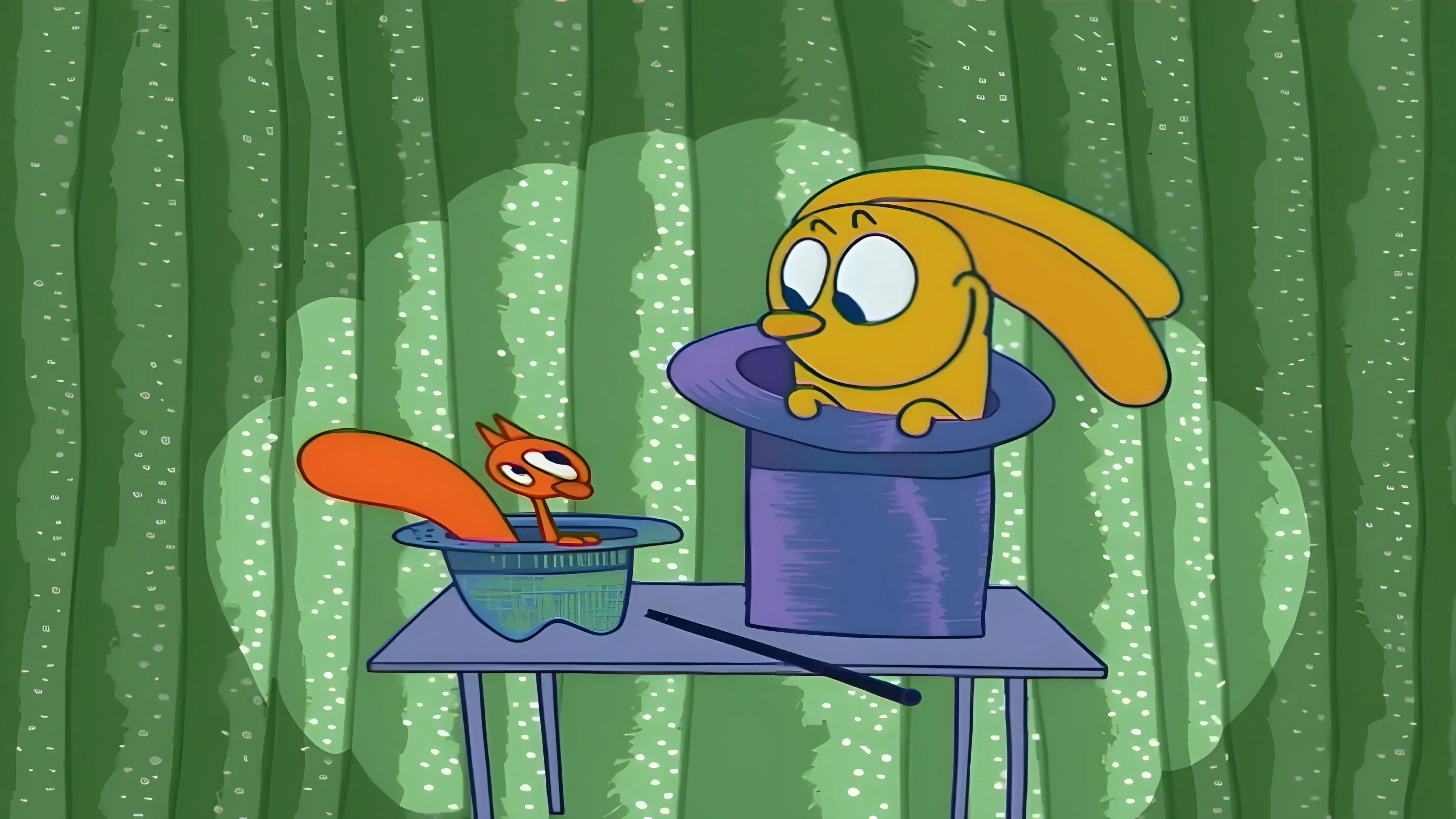 Untalkative Bunny backdrop