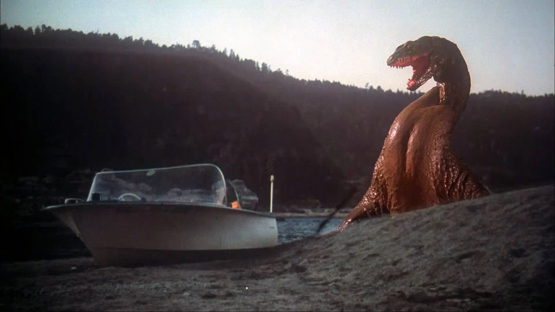 The Crater Lake Monster backdrop