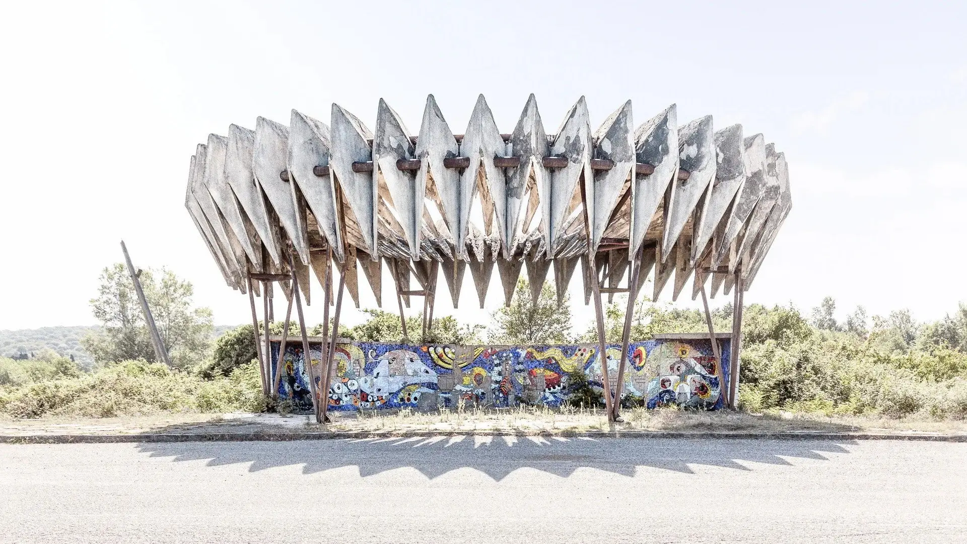 Soviet Bus Stops backdrop