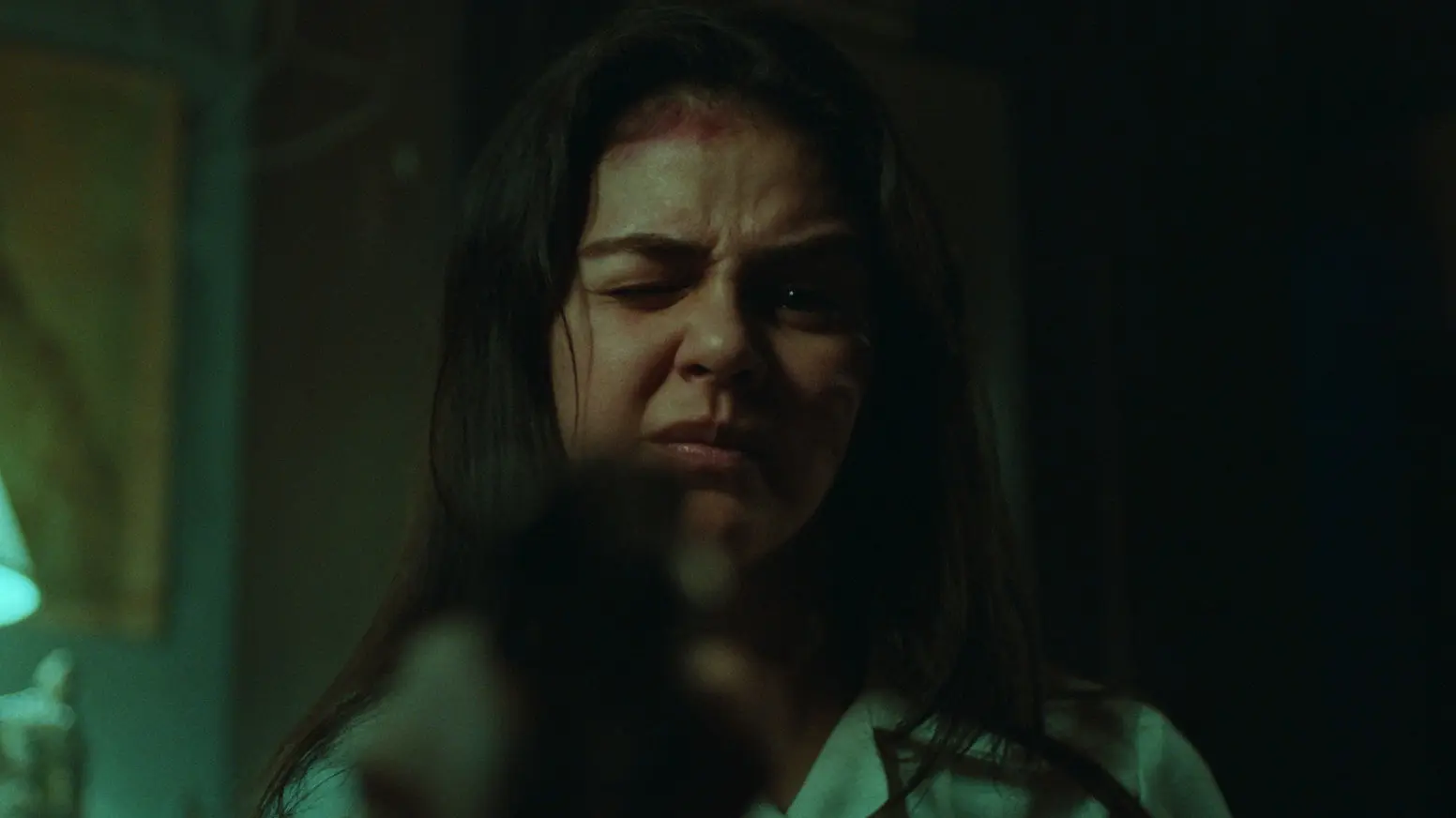 The Woman and the Gun backdrop