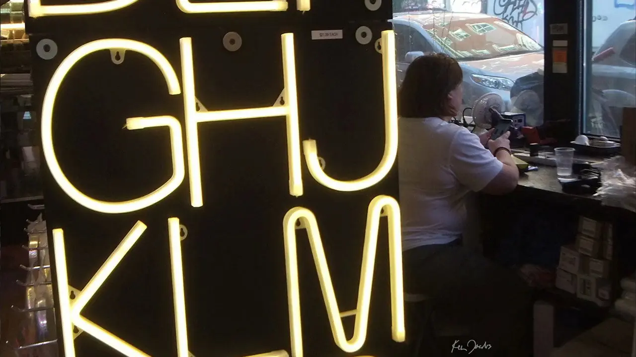 Neon Sign backdrop