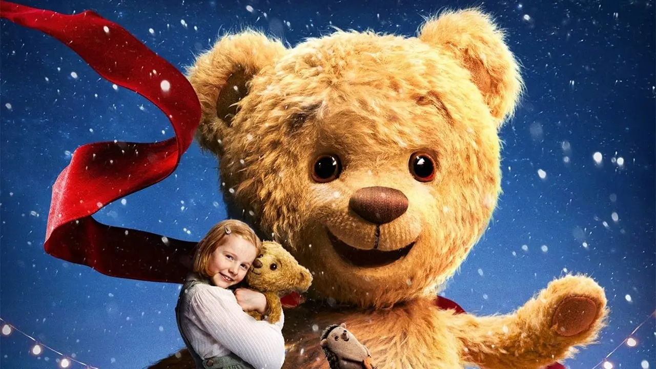 Teddy's Christmas backdrop