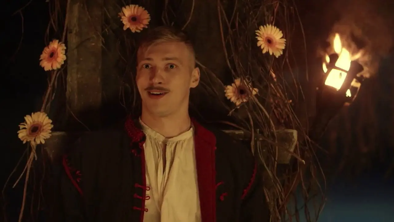 Infernal Guidon, or Cossack Christmas backdrop