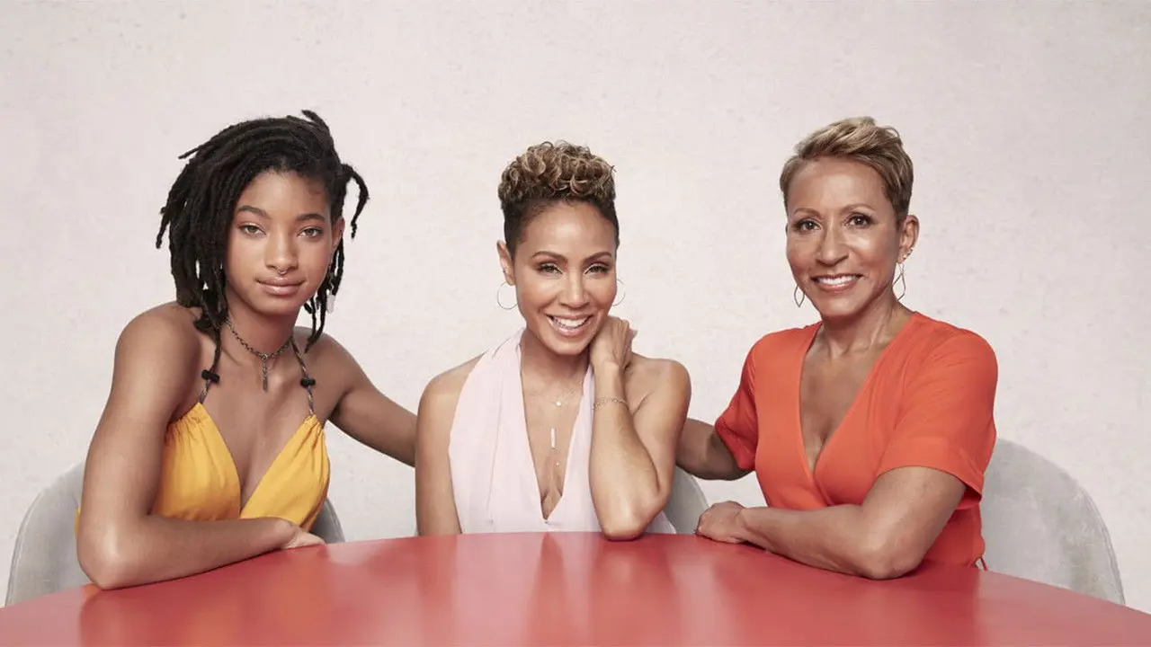 Red Table Talk backdrop