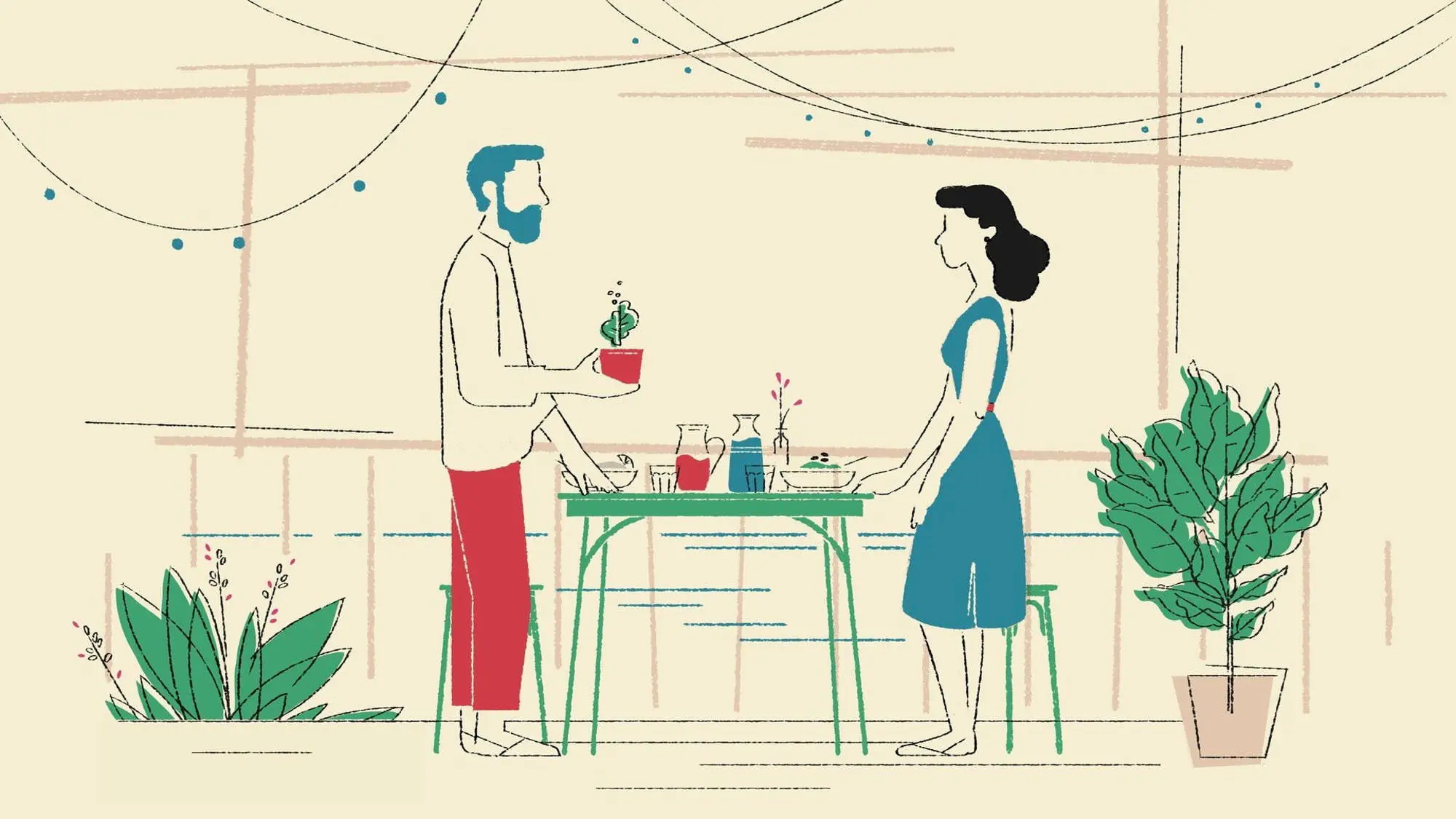 Modern Love: A Kiss, Deferred backdrop