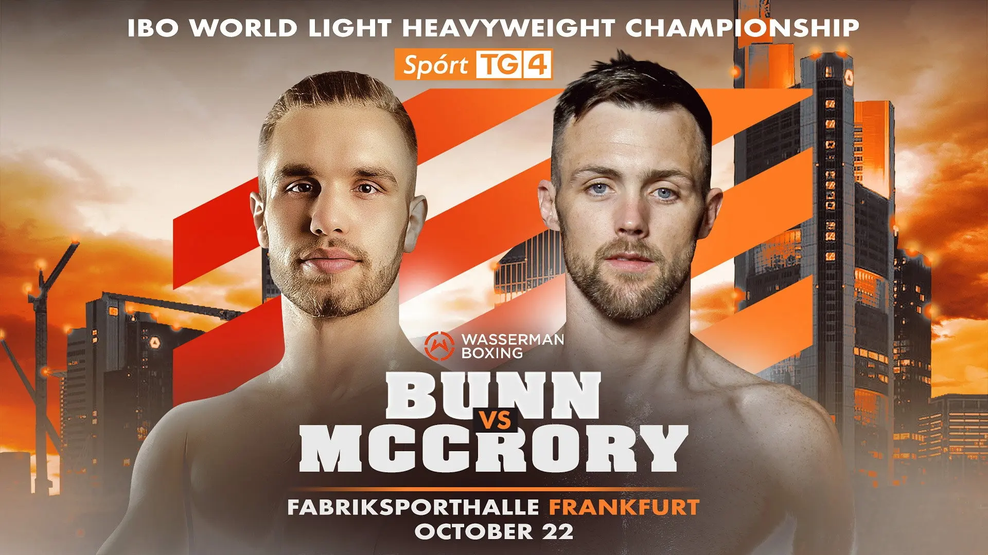 Leon Bunn vs. Padraig McCrory backdrop