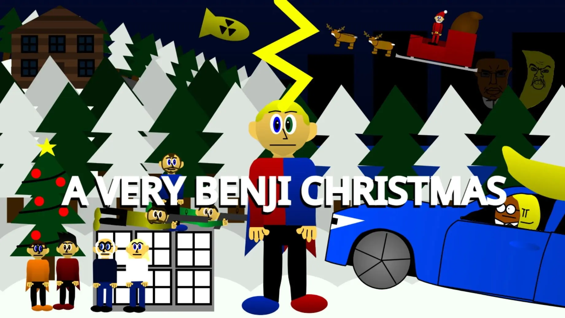A Very Benji Christmas backdrop