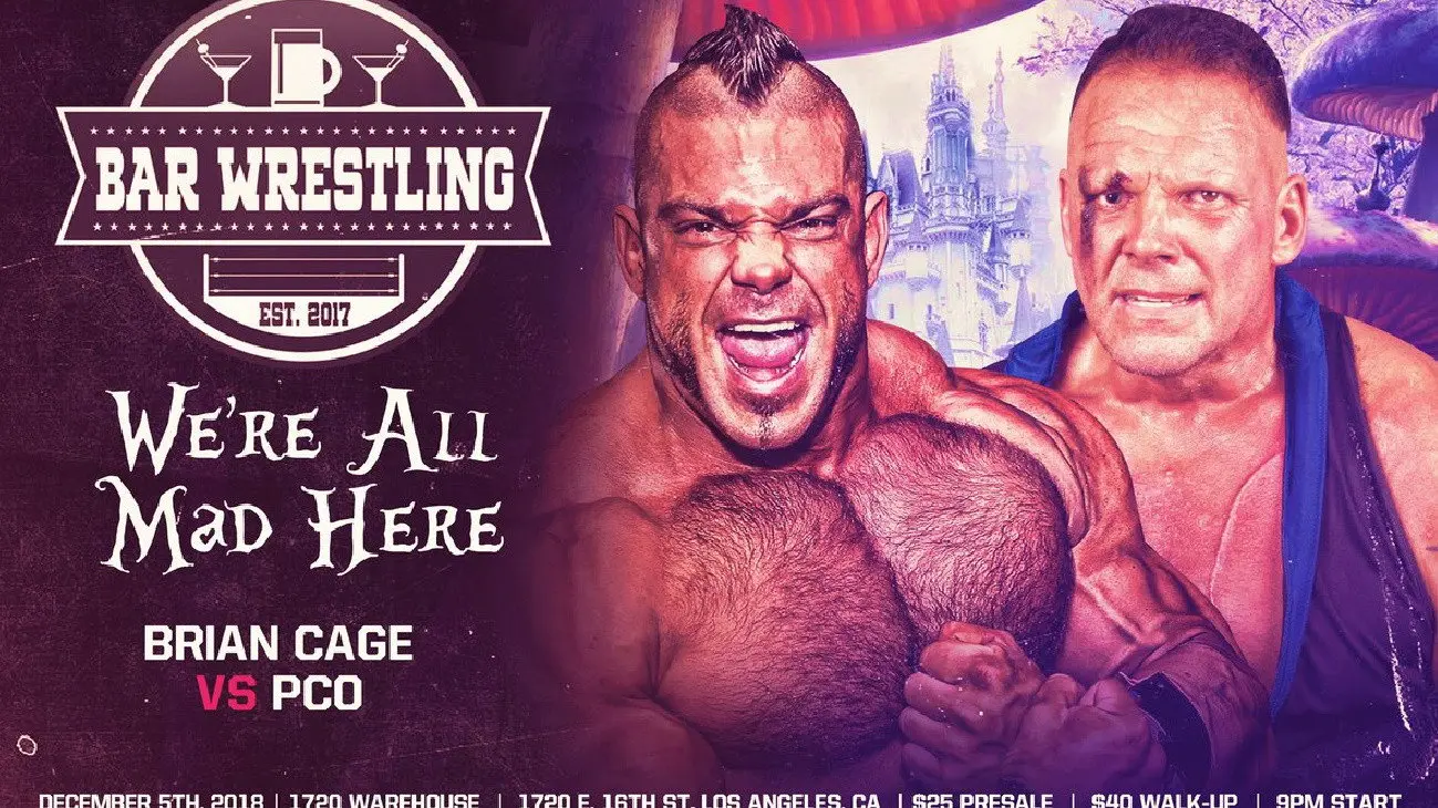 Bar Wrestling 25: We're All Mad Here backdrop