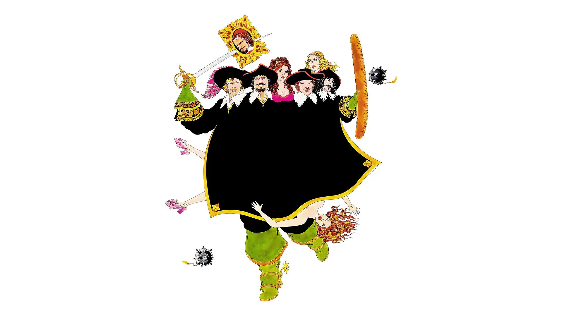 The Four Musketeers backdrop