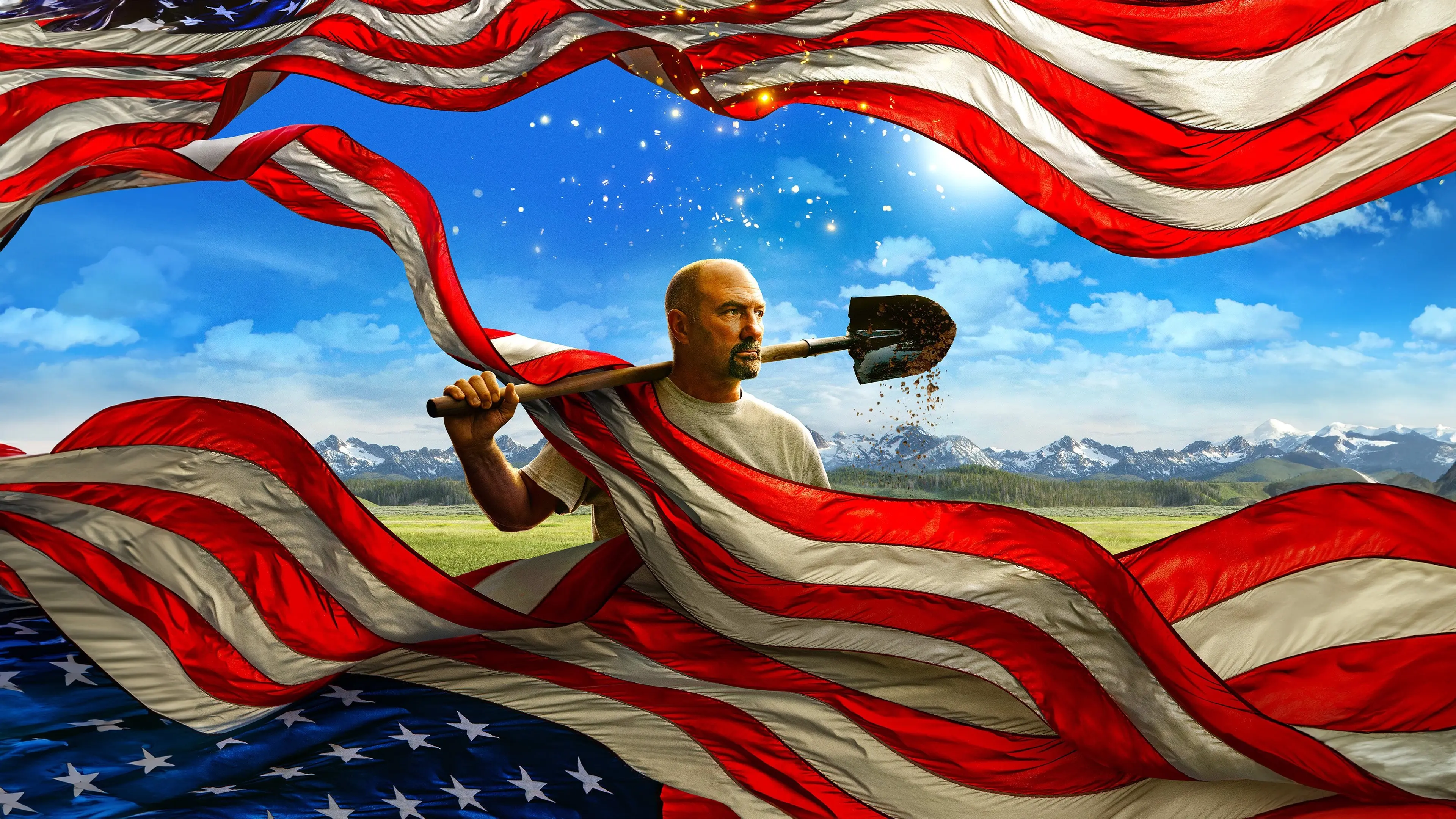 America's Backyard Gold backdrop