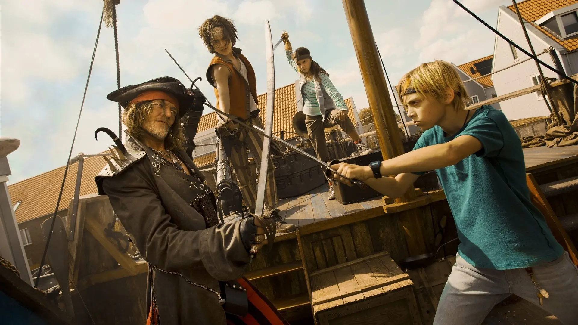 Pirates Down the Street backdrop