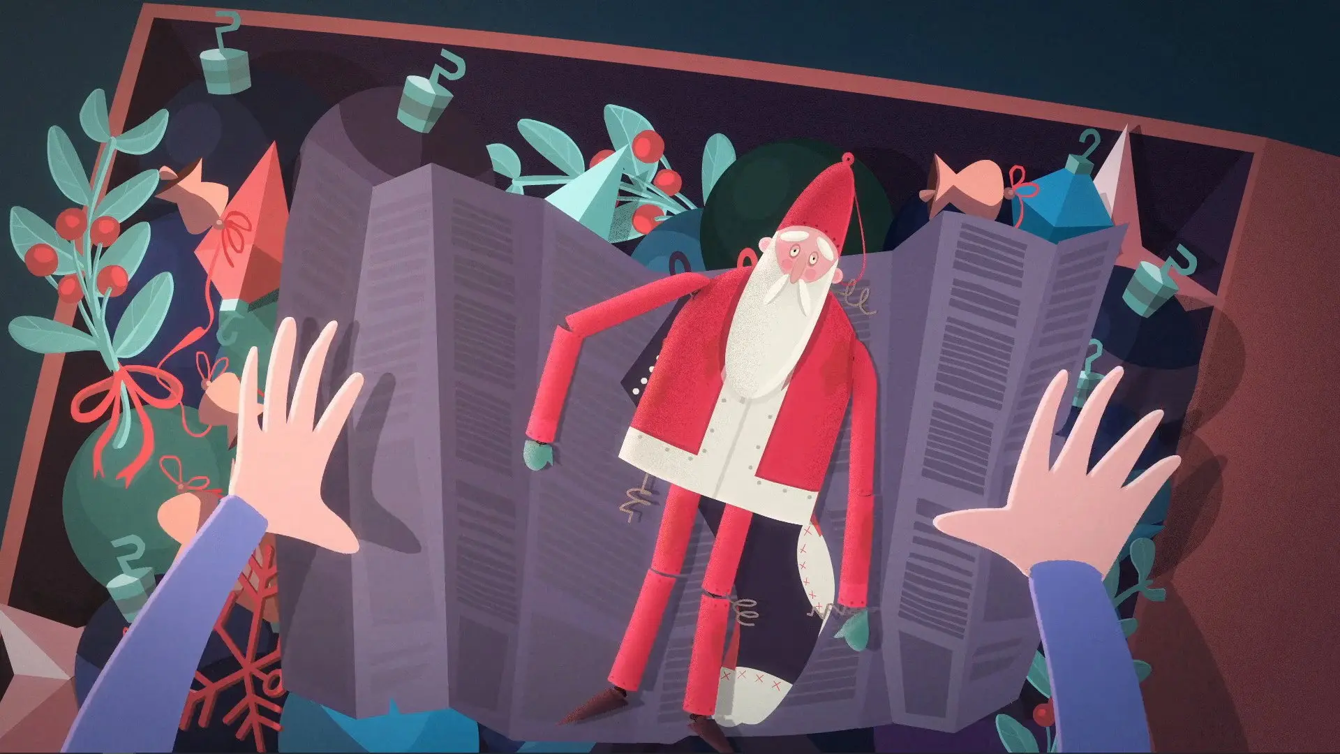 Santa Forgot backdrop