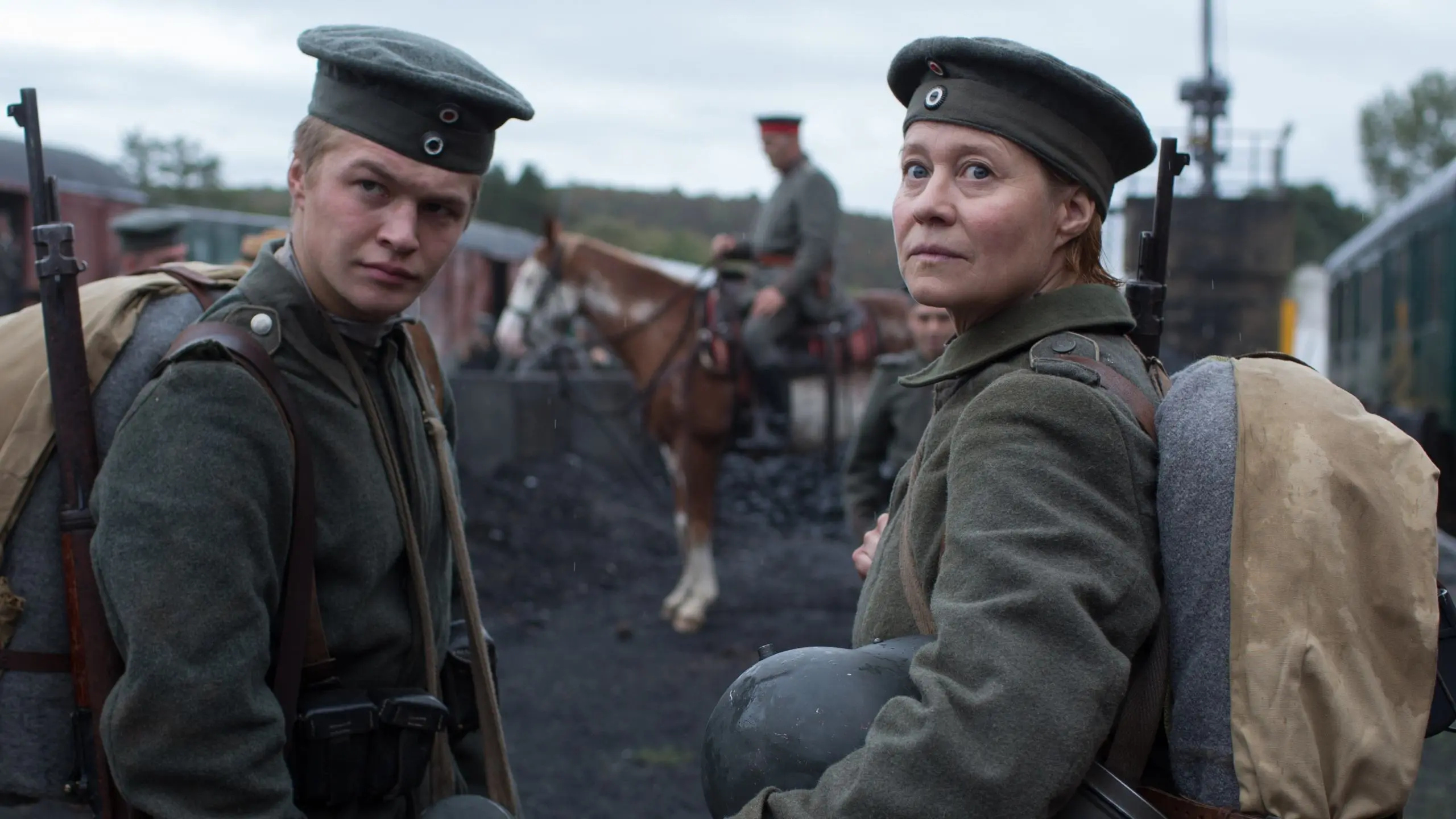 Mother at War backdrop