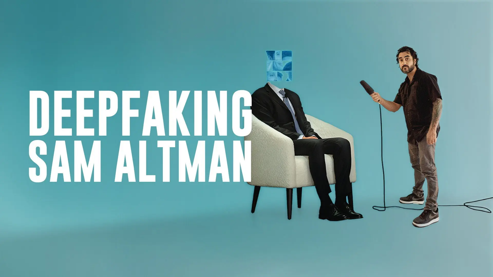 Deepfaking Sam Altman backdrop