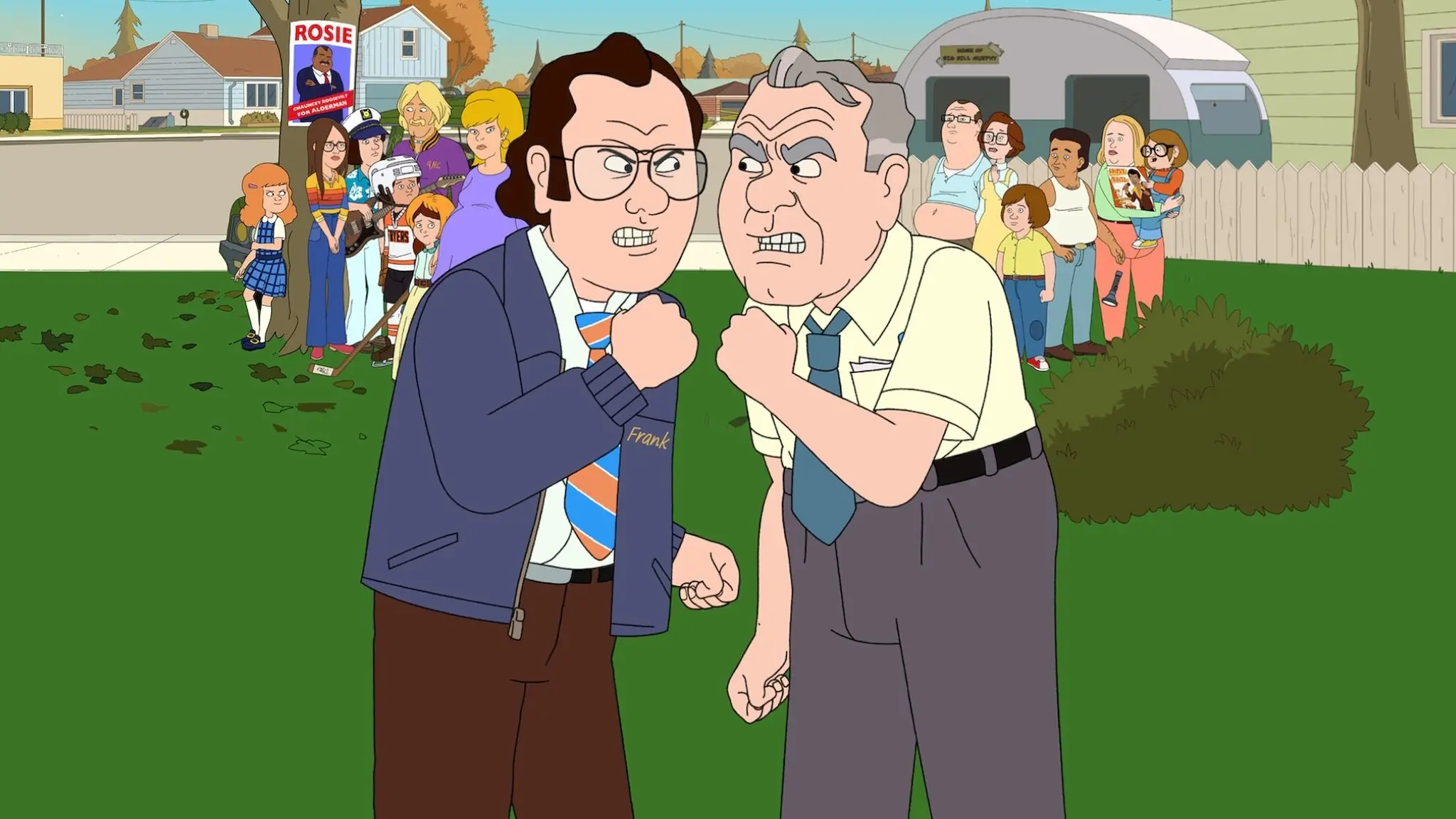 F is for Family backdrop