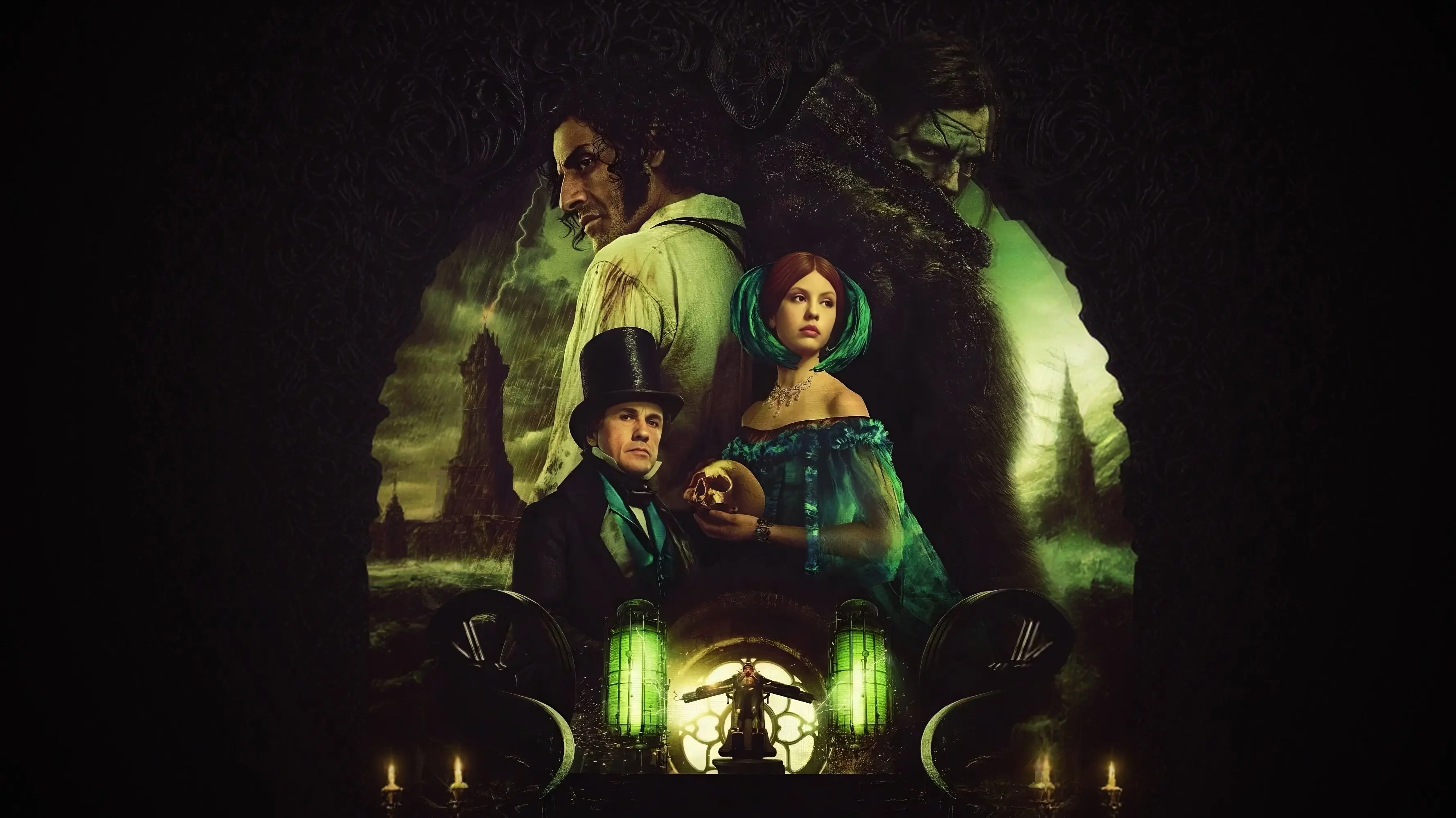 Frankenstein backdrop