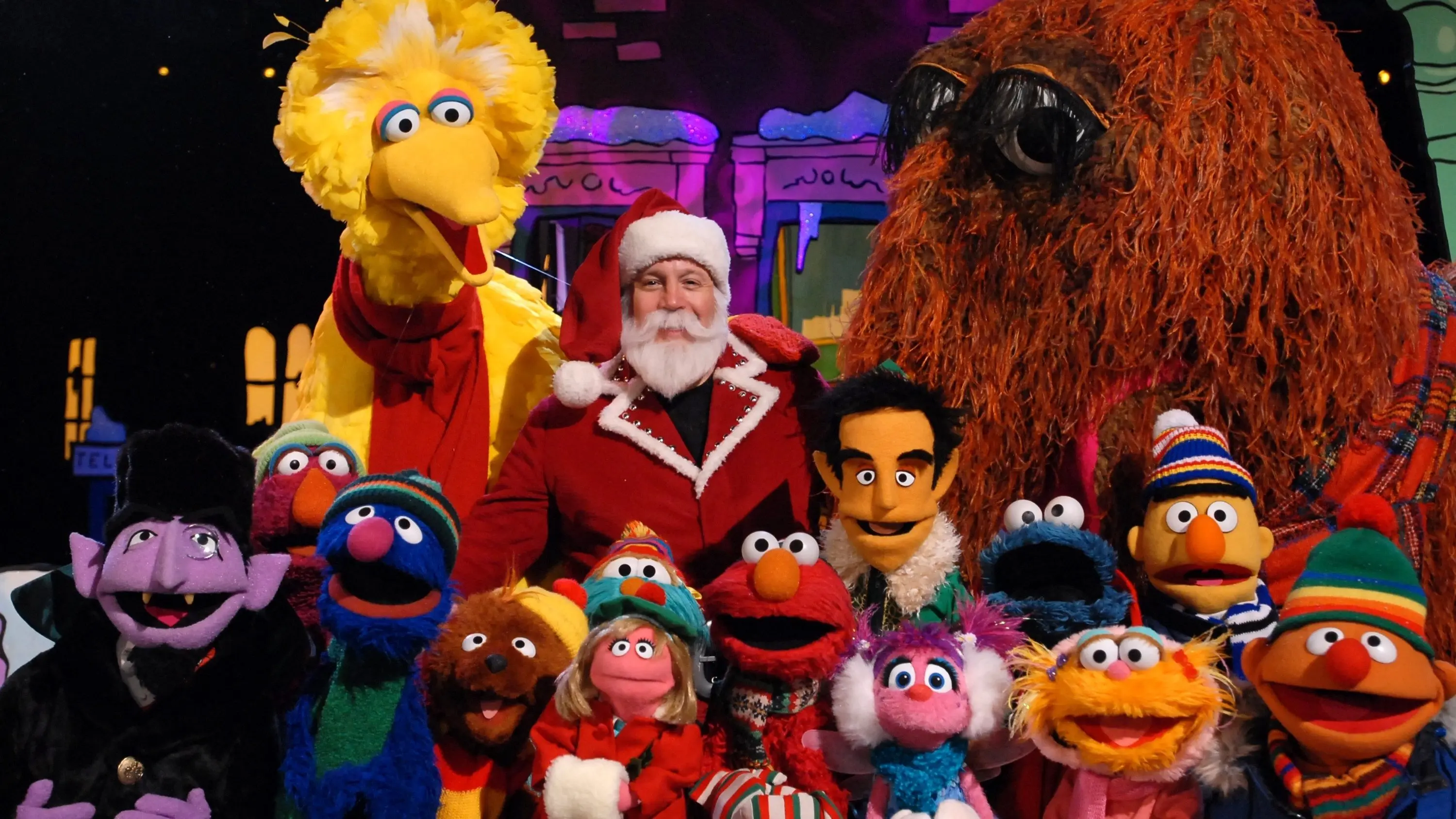 Elmo's Christmas Countdown backdrop