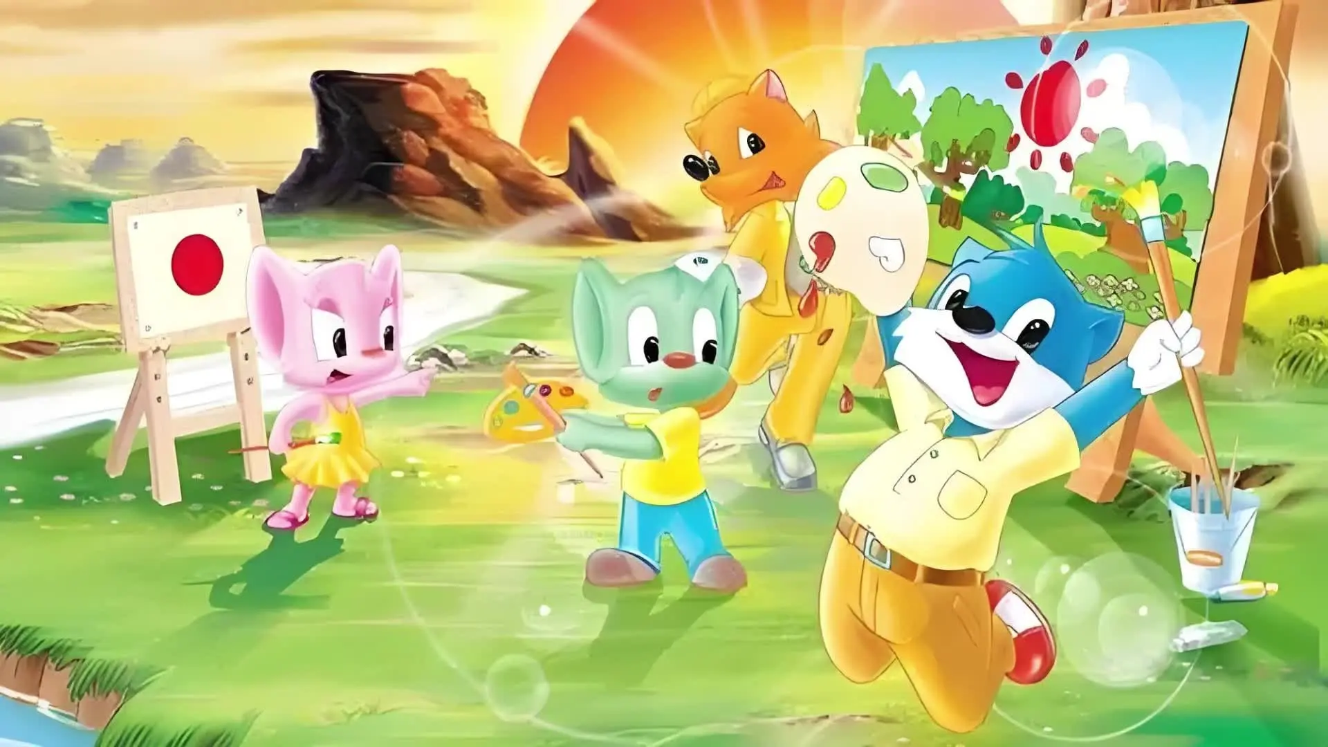 3000 Whys of Blue Cat backdrop