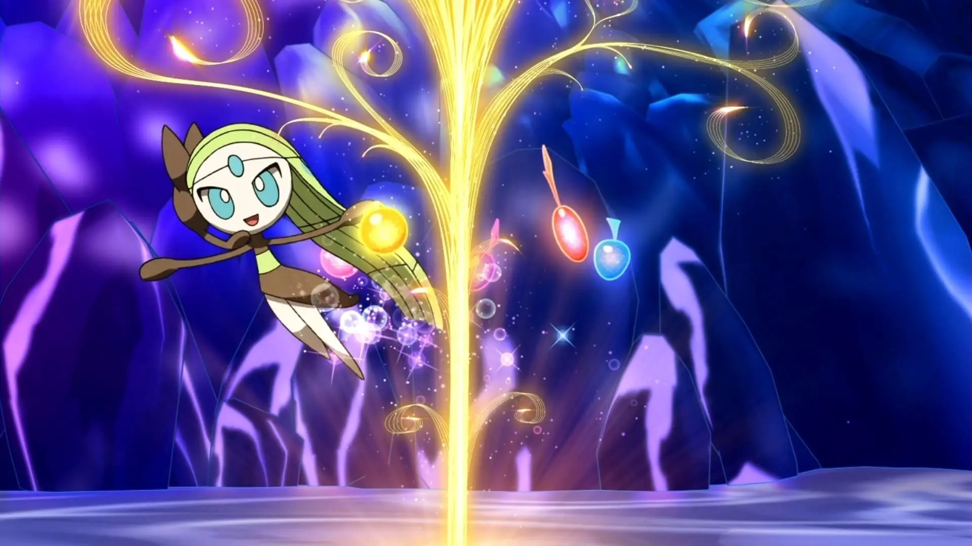 Meloetta's Moonlight Serenade backdrop