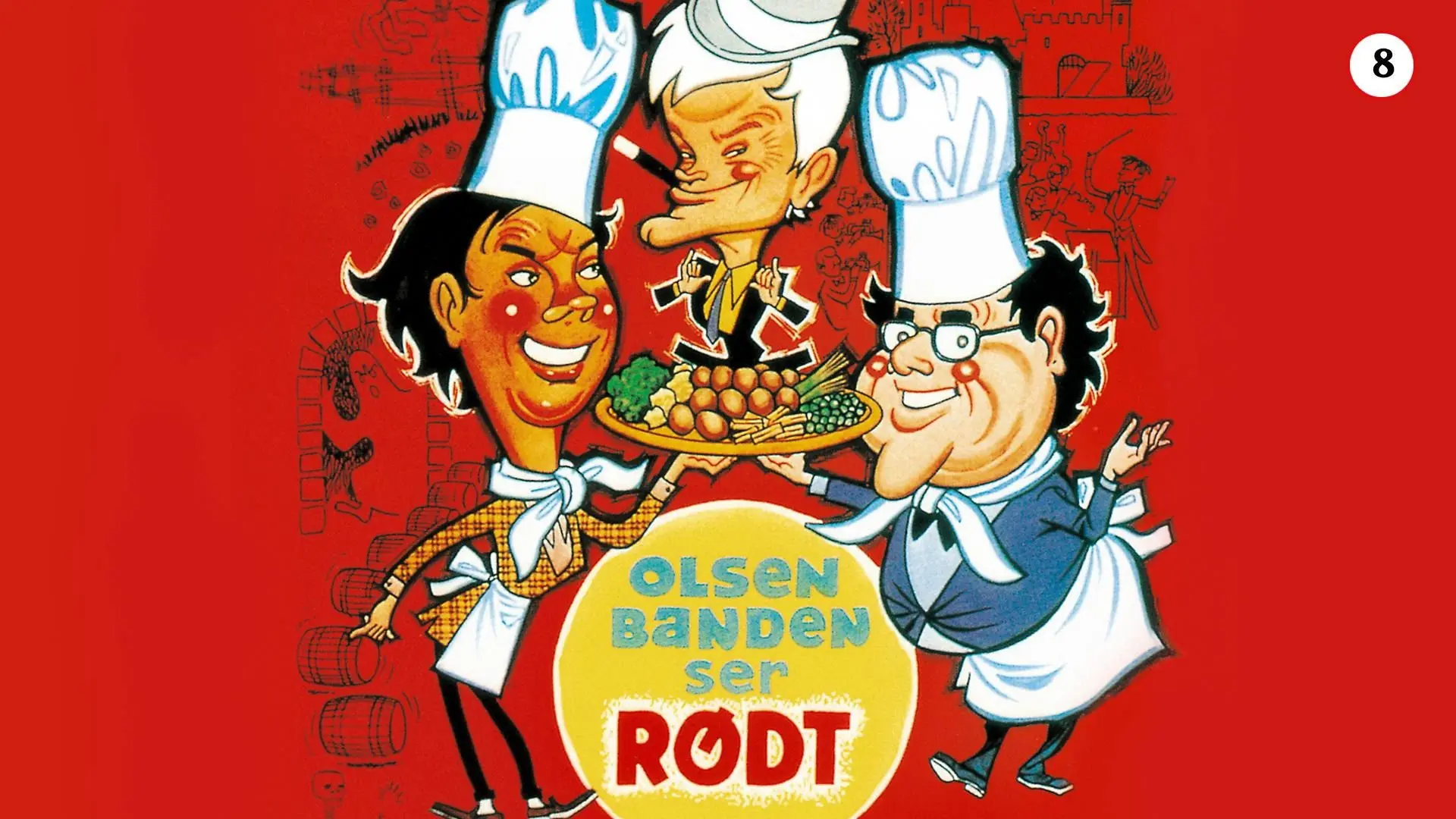 The Olsen Gang Sees Red backdrop