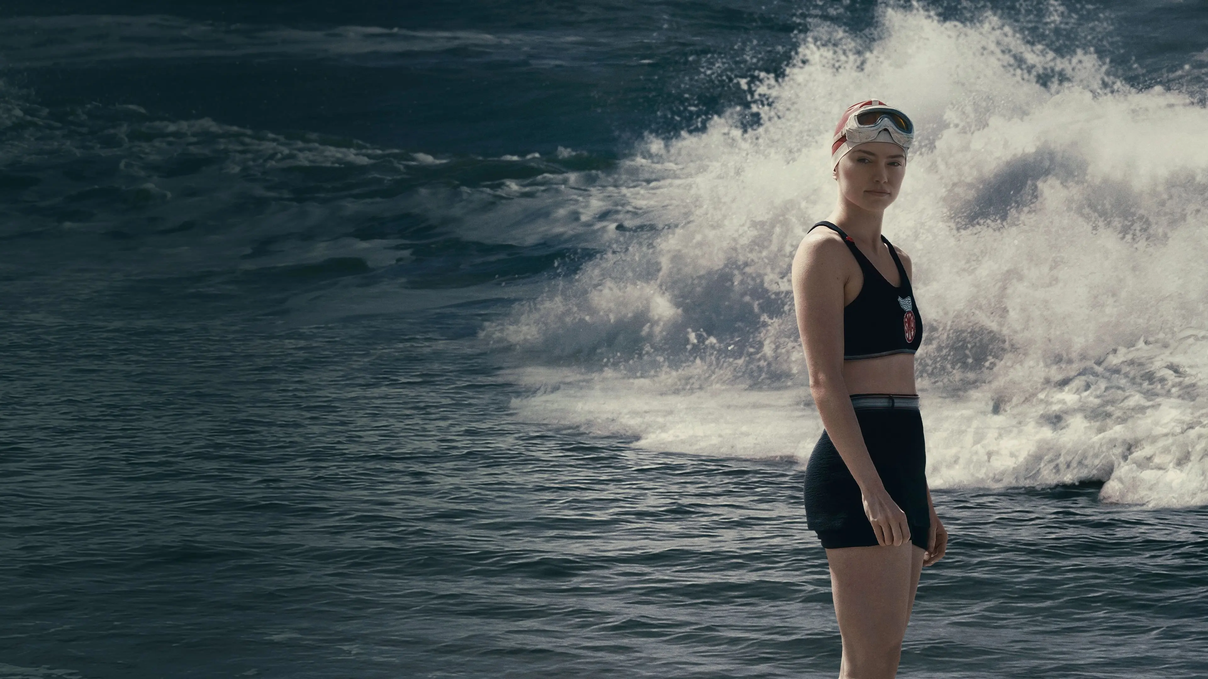 Young Woman and the Sea backdrop