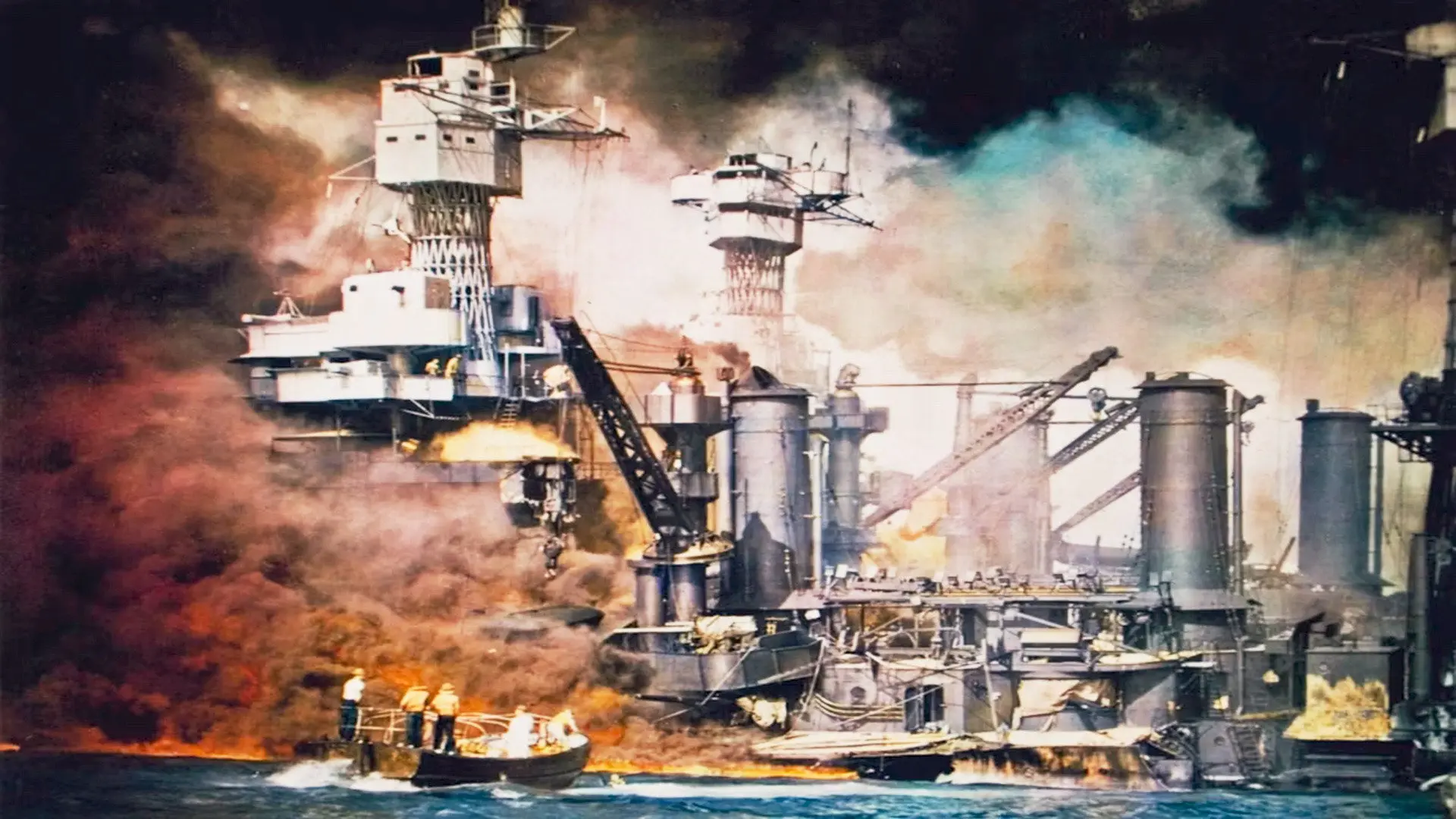 The Perilous Fight: America's World War II in Color backdrop