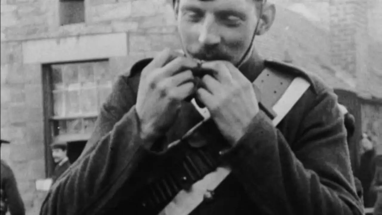 Royal Scots Regiment at Edinburgh Castle backdrop