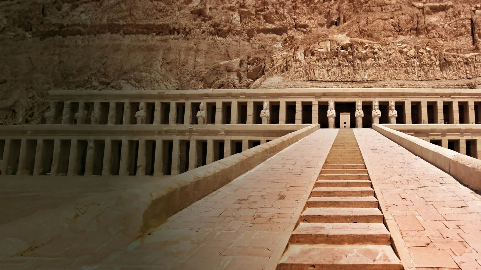 The Temple of Hatshepsut: Treasure of a Queen and Pharaoh backdrop