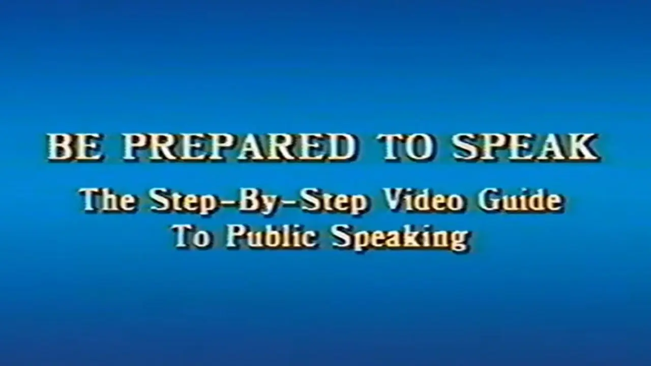 Be Prepared to Speak backdrop