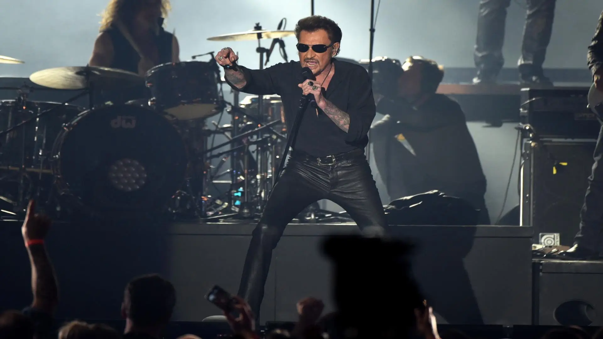 Johnny Hallyday - Rester Vivant Tour backdrop