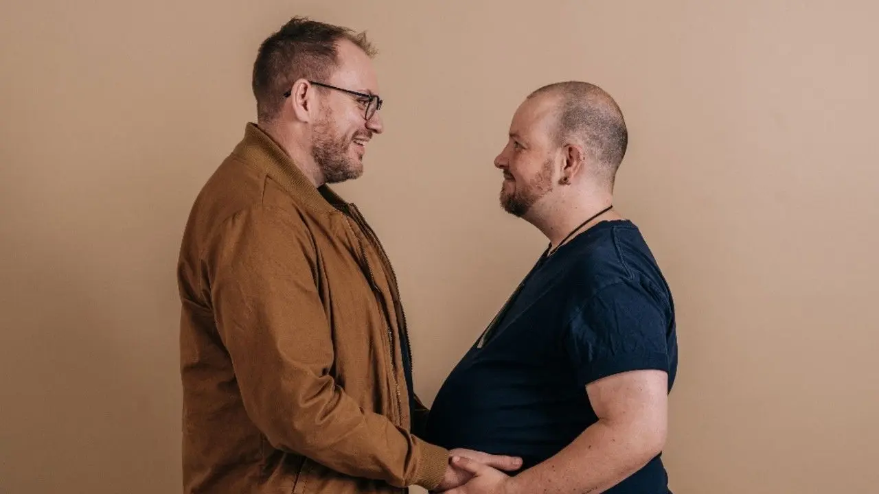 Trans and Pregnant backdrop