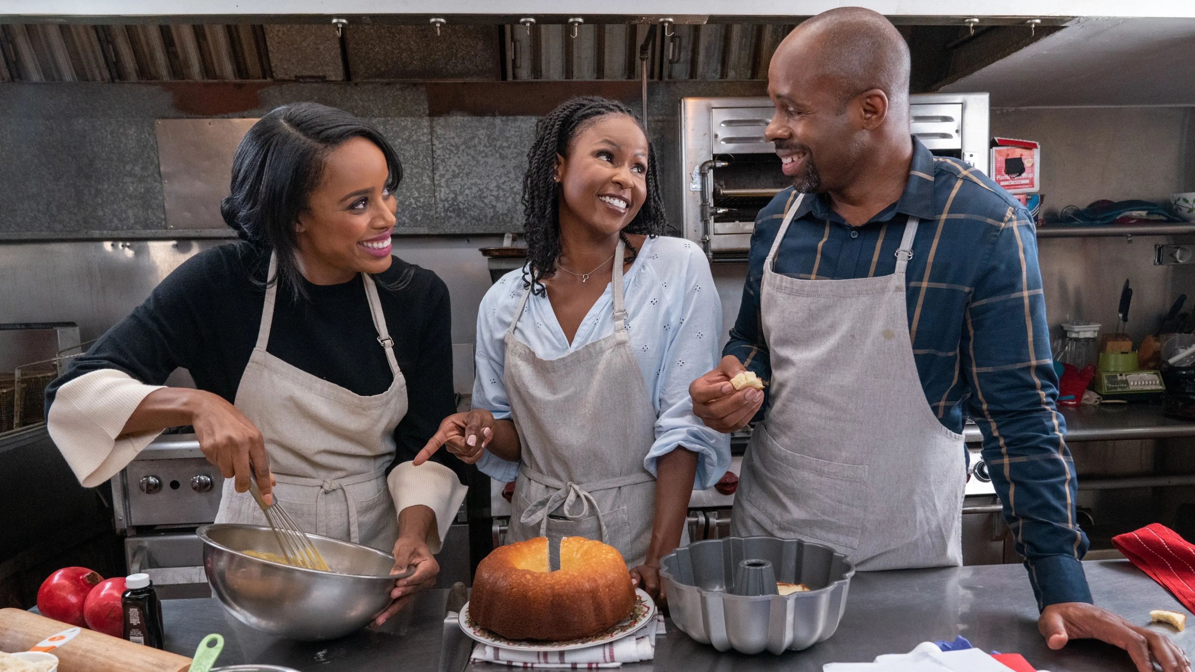 Baking Christmas backdrop