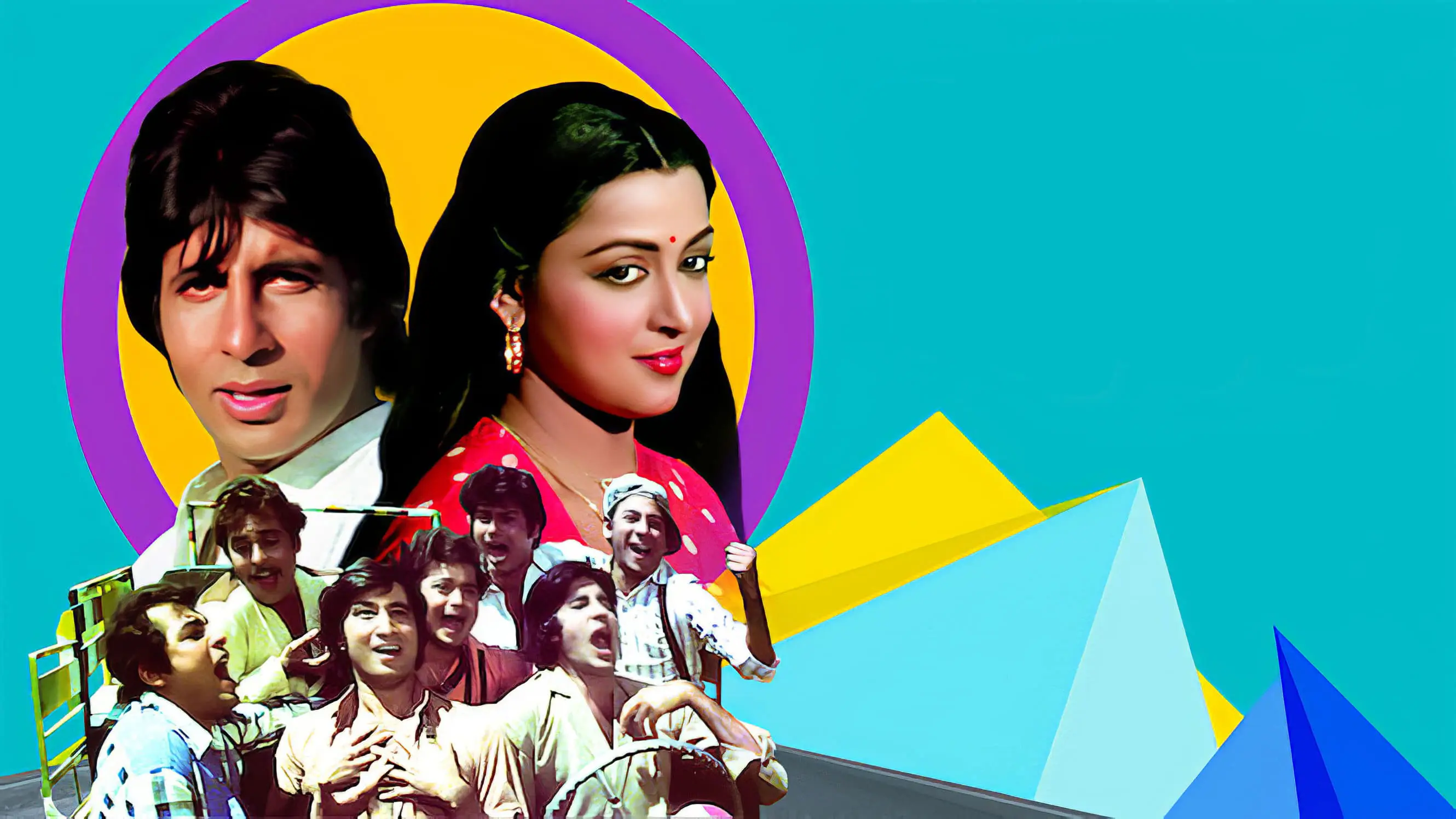 Satte Pe Satta backdrop