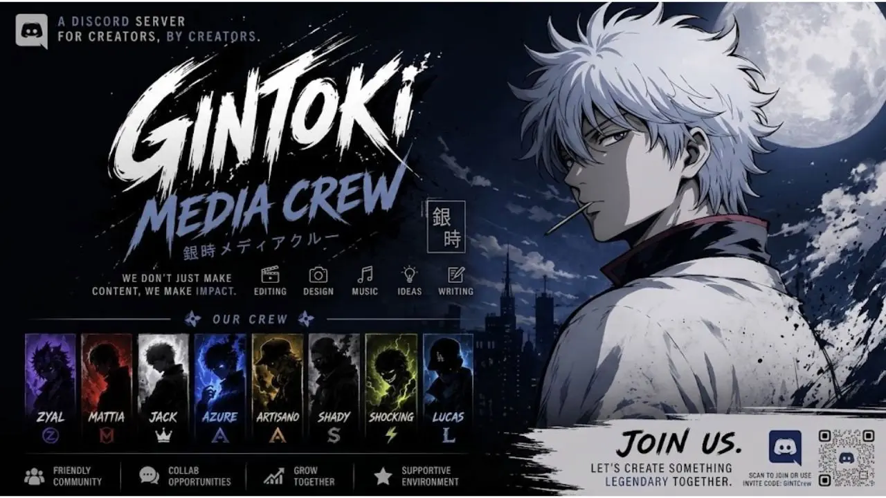 Gintoki Media Crew backdrop