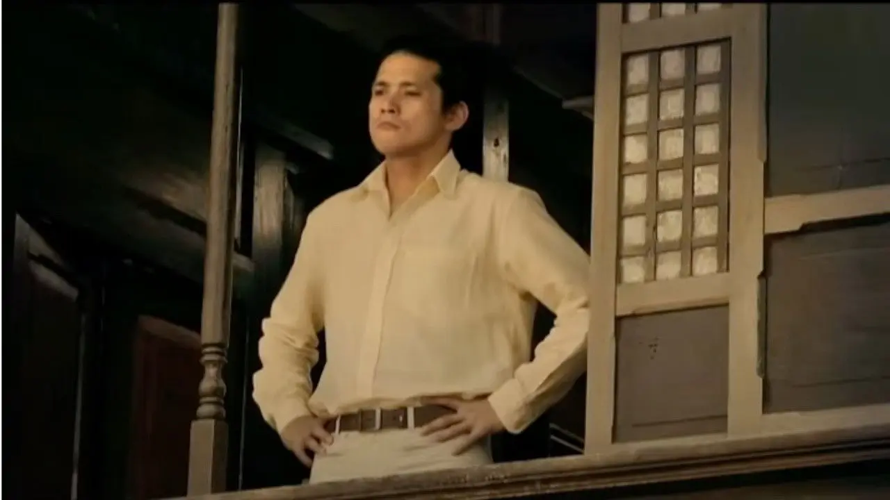 (Filipino: In the Name of the Father, Mother, and Children) backdrop