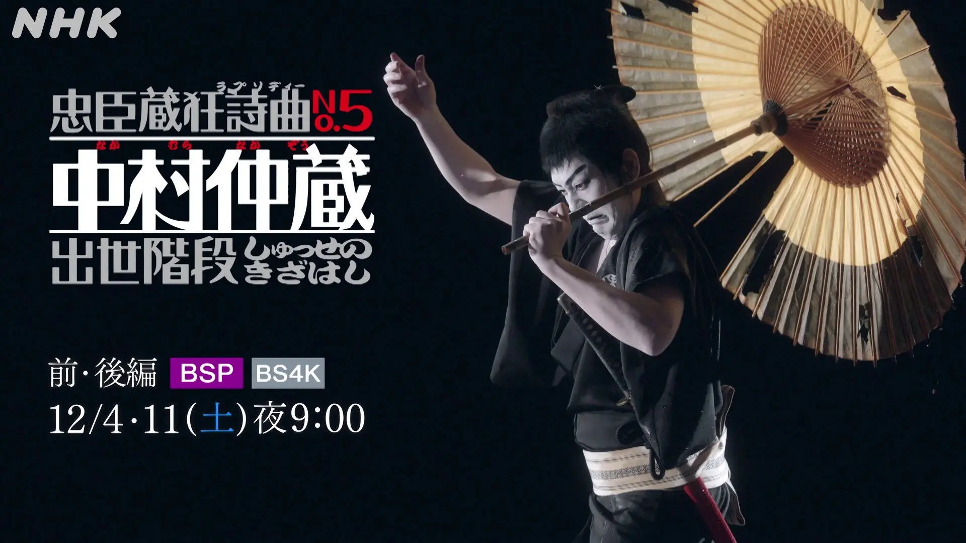 Chushingura Rhapsody No. 5: Nakamura Nakazo - Shusse no Kizahashi backdrop