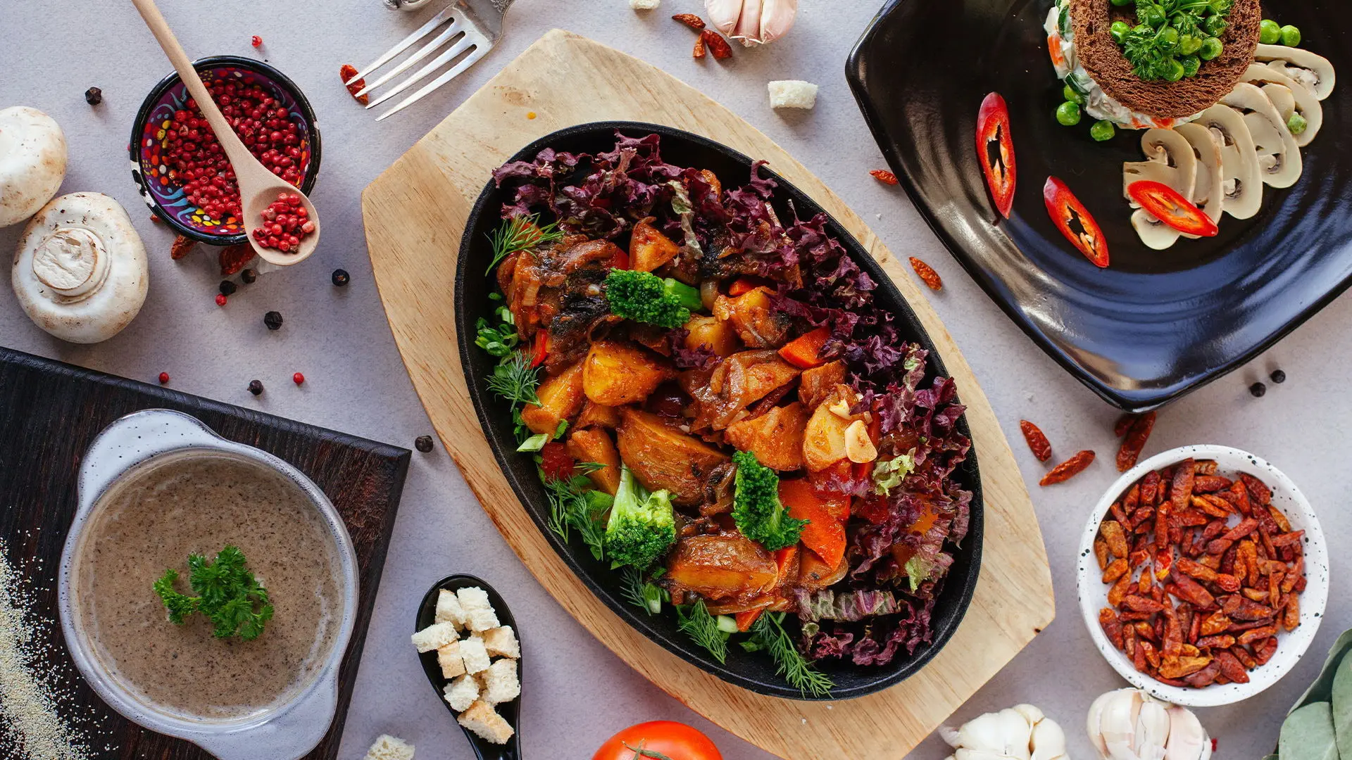 Living Vegan backdrop