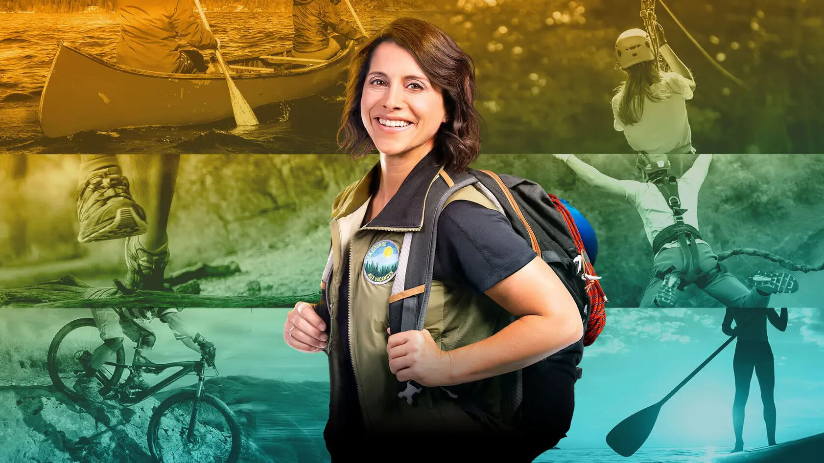 La course aux vacances backdrop