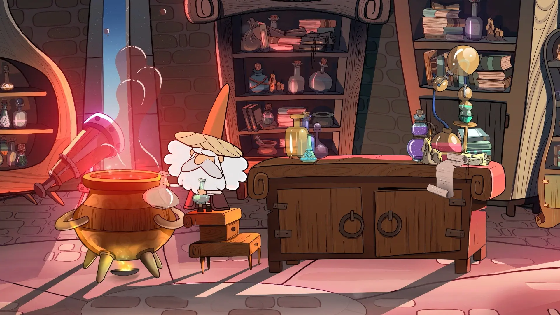 The Alchemist’s Apprentice backdrop