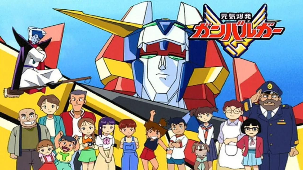 Energetic Explosion Ganbaruger backdrop