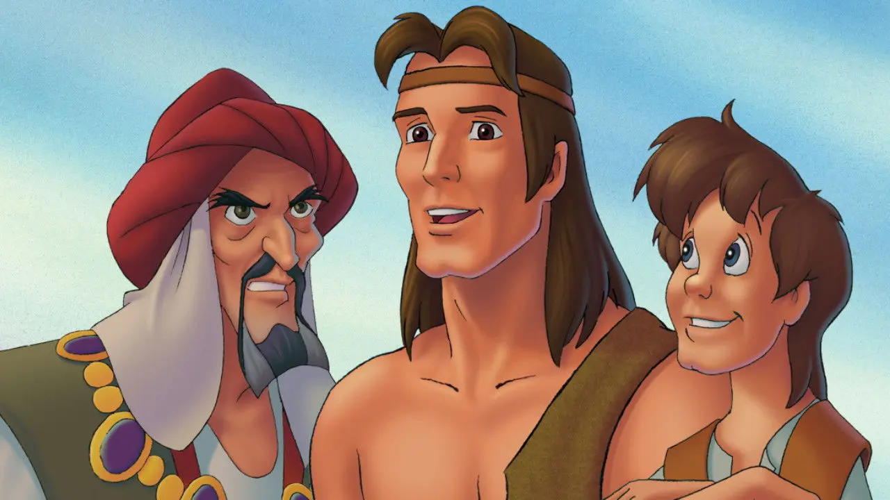 Nephi and the Brass Plates backdrop