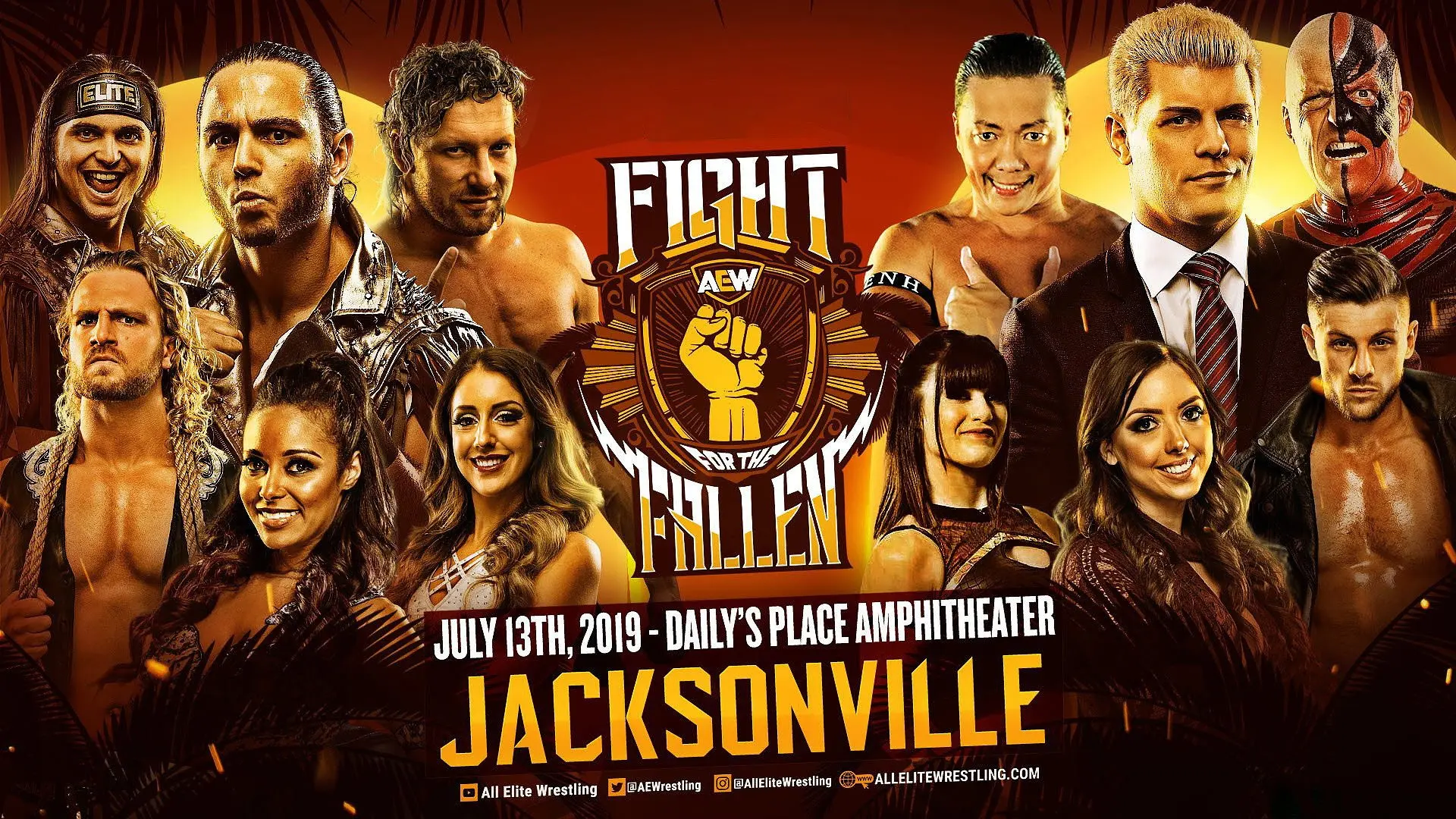 AEW Fight for the Fallen backdrop