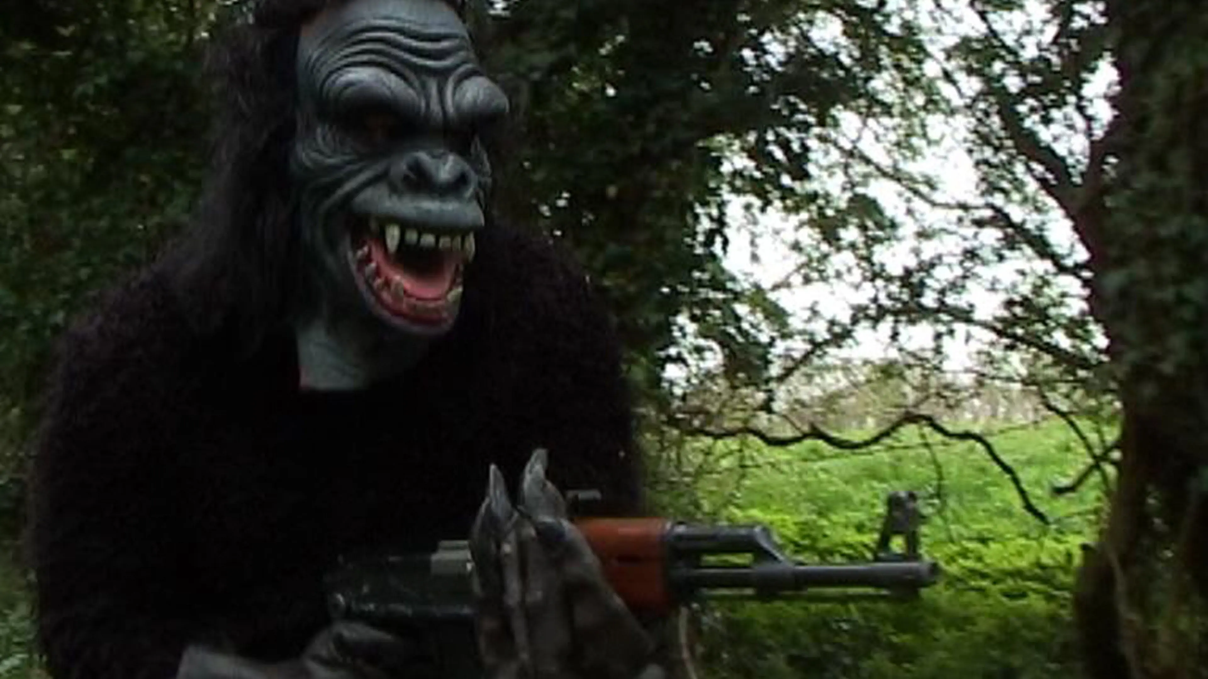 Klaus The Devil's Primate backdrop